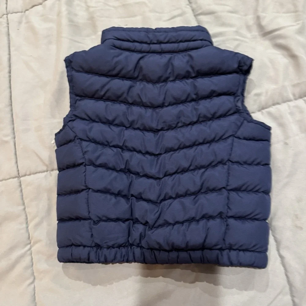 Ralph Lauren Baby Boys Sz 12M Zip Up Puffer Vest Navy Blue